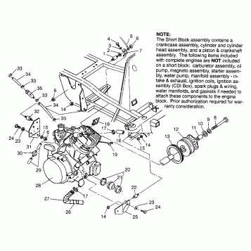 ENGINE MOUNTING XPLORER 400L W969140 (4935983598A010)