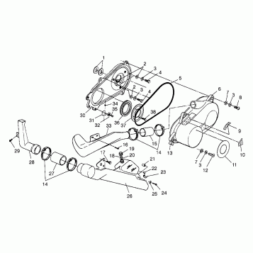 CLUTCH COVER XPLORER 400L W969140 (4935983598C004)