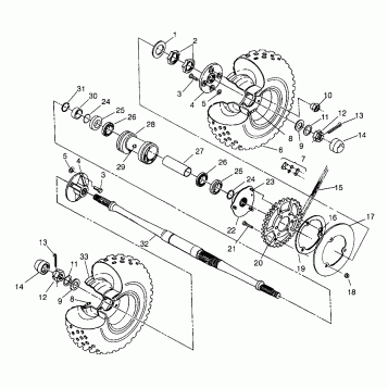 REAR WHEEL DRIVE XPLORER 400L W969140 (4935983598C007)