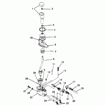 GEAR SELECTOR XPLORER 400L W969140 (4935983598C009)