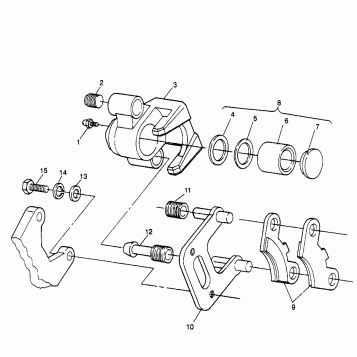 FRONT BRAKE Magnum 2X4 W967544 (4936033603B004)