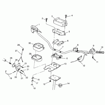 STEERING - HANDLEBAR Magnum 2X4 W967544 (4936033603B005)