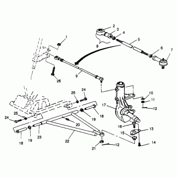 A-ARM/STRUT MOUNTING Magnum 2X4 W967544 (4936033603B007)