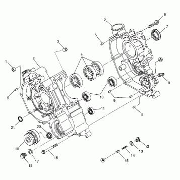 CRANKCASE Magnum 2X4 W967544 (4936033603C008)