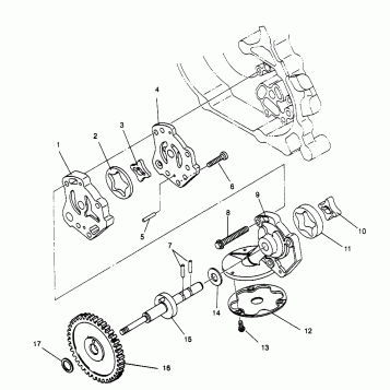 OIL PUMP Magnum 2X4 W967544 (4936033603C014)
