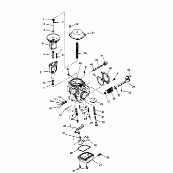 CARBURETOR Magnum 2X4 W967544 (4936033603D002)