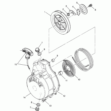 RECOIL STARTER Magnum 2X4 W967544 (4936033603D004)