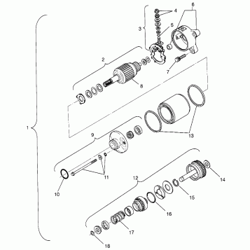 STARTING MOTOR Magnum 2X4 W967544 (4936033603D005)