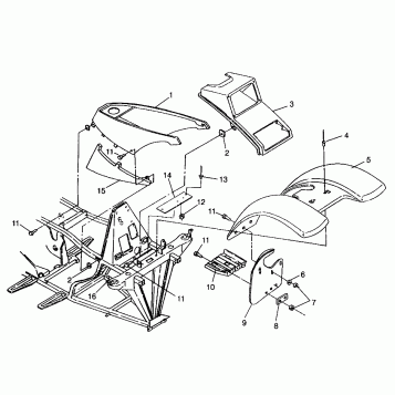 FRONT CAB Magnum 4X4 W968144 and Swedish Magnum 4X4 S968144 (4936053605A005)