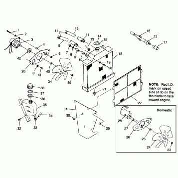 COOLING SYSTEM Magnum 4X4 W968144 and Swedish Magnum 4X4 S968144 (4936053605A009)