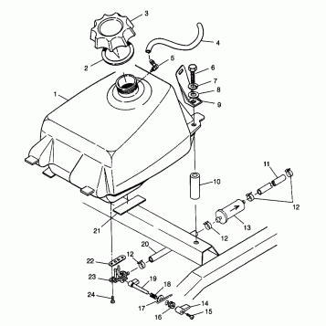 FUEL TANK Magnum 4X4 W968144 and Swedish Magnum 4X4 S968144 (4936053605A011)
