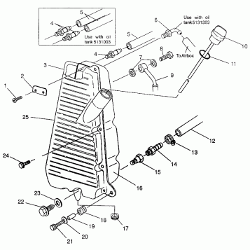 OIL TANK Magnum 4x4 W968144 and  Swedish Magnum 4x4 S968144 (4936053605A012)