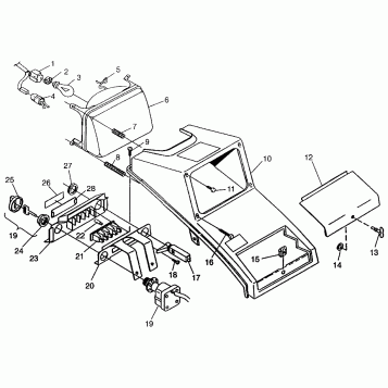 HEADLIGHT Magnum 4x4 W968144 and Swedish Magnum 4x4 S968144 (4936053605A013)