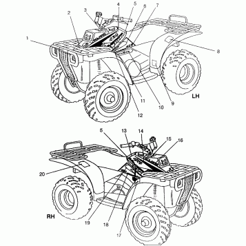 DECALS Magnum 4x4 W968144 and  Swedish Magnum 4x4 S968144 (4936053605B001)