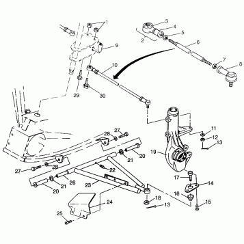 A-ARM/STRUT MOUNTING Magnum 4x4 W968144 and  Swedish Magnum 4x4 S968144 (4936053605B009)