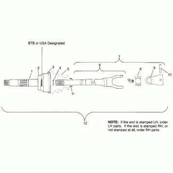 CV JOINT - NEAPCO Magnum 4X4 W968144 and Swedish Magnum 4X4 S968144 (4936053605B013)