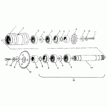 CENTER TIGHTENER Magnum 4x4 W968144 and  Swedish Magnum 4x4 S968144 (4936053605C001)