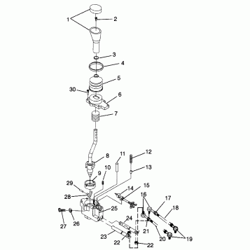 GEAR SELECTOR Magnum 4X4 W968144 and Swedish Magnum 4X4 S968144 (4936053605C008)