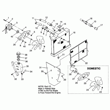 COOLING SYSTEM Magnum 6X6 W968744 and Swedish Magnum 6X6 S968744 (4936073607A011)
