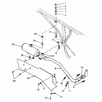 EXHAUST SYSTEM Magnum 6X6 - W968744 and Magnum 6X6 Swedish - S968744 (4936073607A012)