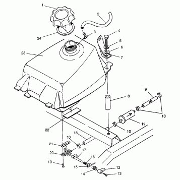 FUEL TANK Magnum 6X6 - W968744 and Magnum 6X6 Swedish - S968744 (4936073607A013)