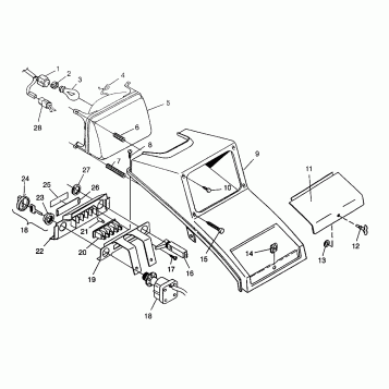 HEADLIGHT Magnum 6X6 - W968744 and Magnum 6X6 Swedish - S968744 (4936073607B002)