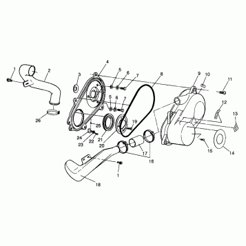 CLUTCH COVER  Magnum 6X6 W968744 and Magnum 6X6 Swedish S968744 (4936073607C011)