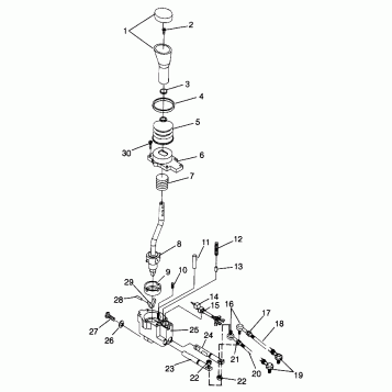 GEAR SELECTOR Magnum 6X6 W968744 and Magnum 6X6 Swedish S968744 (4936073607D004)