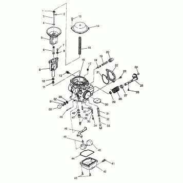 CARBURETOR Magnum 6X6 - W968744 and Magnum 6X6 Swedish - S968744 (4936073607D013)