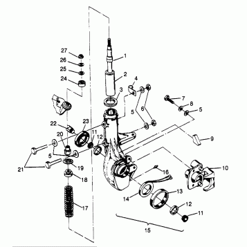 FRONT STRUT SPORTSMAN 500 W969244 (4936093609B005)