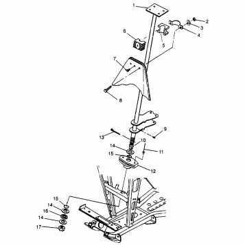 STEERING POST SPORTSMAN 500 W969244 (4936093609B012)