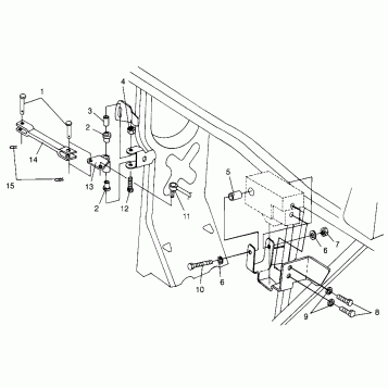 FRAME MOUNTING SPORTSMAN 500 W969244 and SWEDISH SPORTSMAN 500 S969244 (4936093609B014)