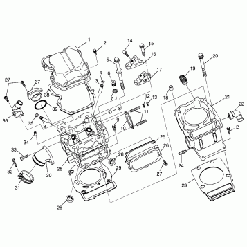 CYLINDER SPORTSMAN 500 W969244 and SWEDISH SPORTSMAN 500 S969244 (4936093609D003)