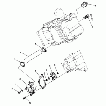WATER PUMP SPORTSMAN 500 W969244 (4936093609D005)