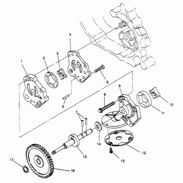 OIL PUMP SPORTSMAN 500 W969244 and SWEDISH SPORTSMAN 500 S969244 (4936093609D007)