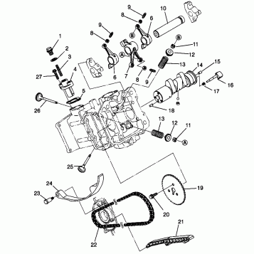 INTAKE and EXHAUST SPORTSMAN 500 W969244 and SWEDISH SPORTSMAN 500 S969244 (4936093609D014)