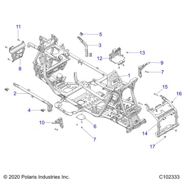 CHASSIS, MAIN FRAME - A24SLZ95AH (C102333)