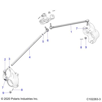 STEERING, STEERING TIE RODS. - A25SXM95AL (C102263-3)