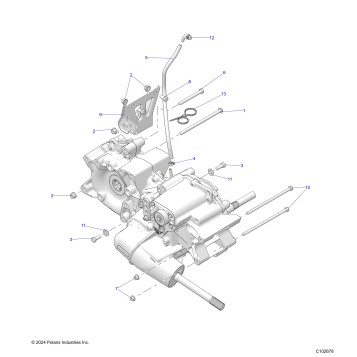 DRIVE TRAIN, MAIN GEARCASE MOUNTING - A26SEE50B1/B4 (C102678)