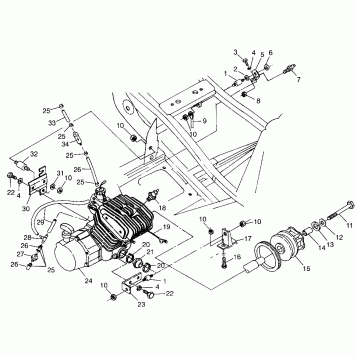 ENGINE MOUNTING (300) XPRESS 300 W97CA28C (4939603960A011)
