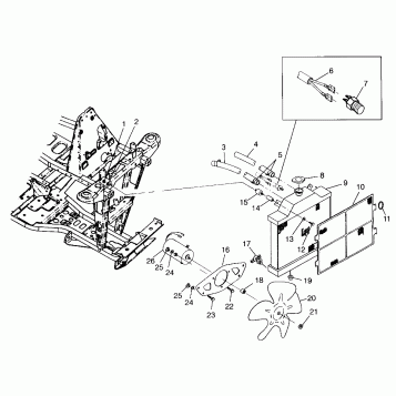 COOLING SYSTEM (400L) XPRESS 400L W97CA38C (4939603960A014)
