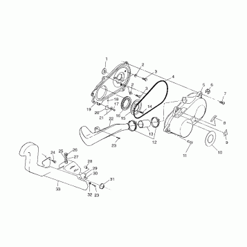 CLUTCH COVER (400L) XPRESS 400L W97CA38C (4939603960C008)