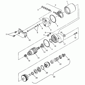 STARTING MOTOR (300) XPRESS 300 W97CA28C (4939603960D011)