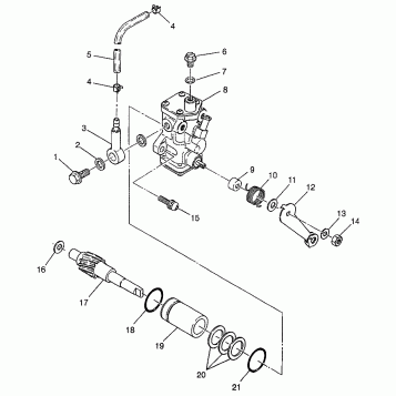 OIL PUMP (300) XPRESS 300 W97CA28C (4939603960D013)
