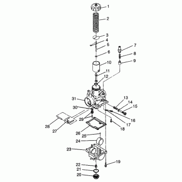 CARBURETOR (400L) XPRESS 400L W97CA38C (4939603960E004)