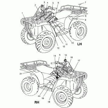 DECALS Sportsman 400L W97AC38C (4939673967A009)