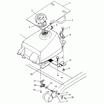 FUEL TANK Sportsman 400L W97AC38C (4939673967A013)