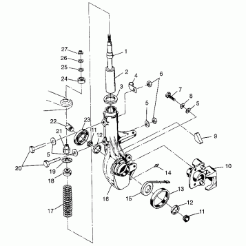 FRONT STRUT Sportsman 400L W97AC38C (4939673967B006)