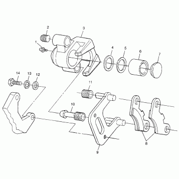 FRONT BRAKE Sportsman 400L W97AC38C (4939673967B008)
