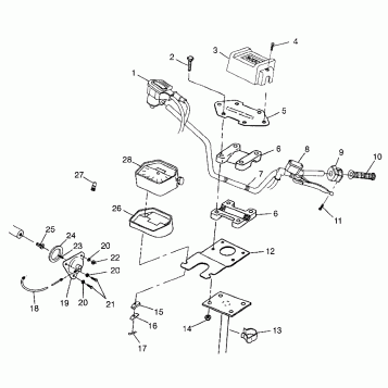 STEERING - HANDLEBAR Sportsman 400L W97AC38C (4939673967B010)